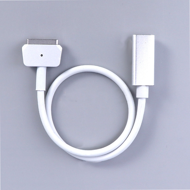 T-tip l- tip lader usb c type c femal til magsaf * 1 2 for apple macbook pro air 30w 45w 61w 65w 87w 100w lader strømadapter: 60w t hunn