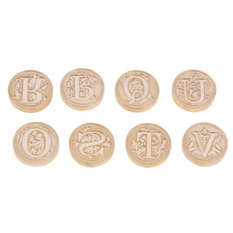 Copper Stamp Head Letter Seal Stamp Head for Wedding Invitation Card Decoration DIY Envelope Sealing Wax Stamp