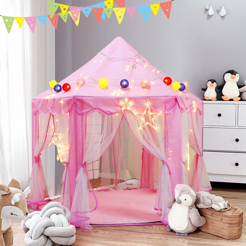 プリンセス城 playtent 子供ままごと子供幼児女の子ピンクプレイテントおもちゃ屋内 & 屋外ゲームベビー誕生日グラム