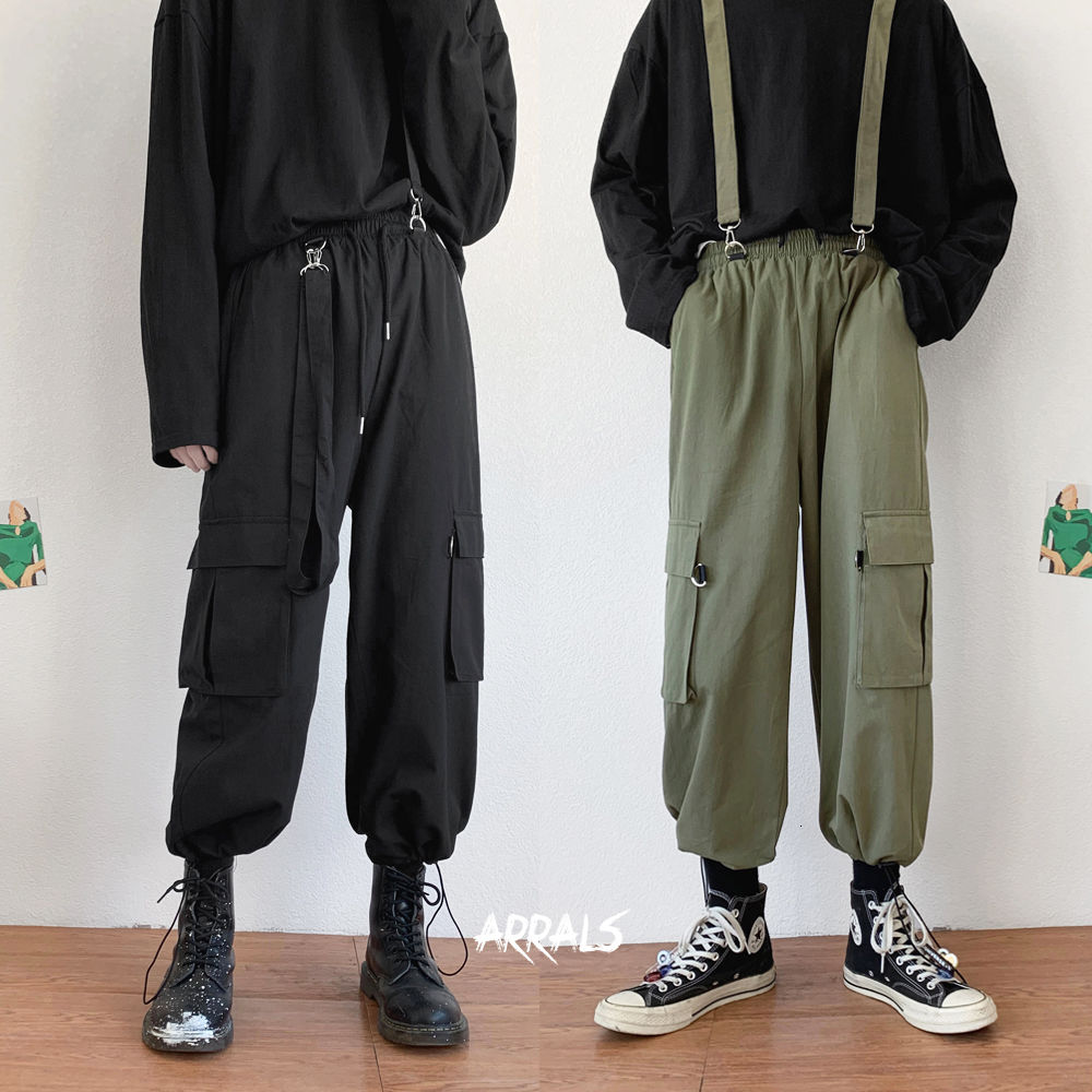 Ropa de trabajo para hombre, mono desmontable juvenil, pantalones Cargo informales, ropa informal suelta, M-2XL,