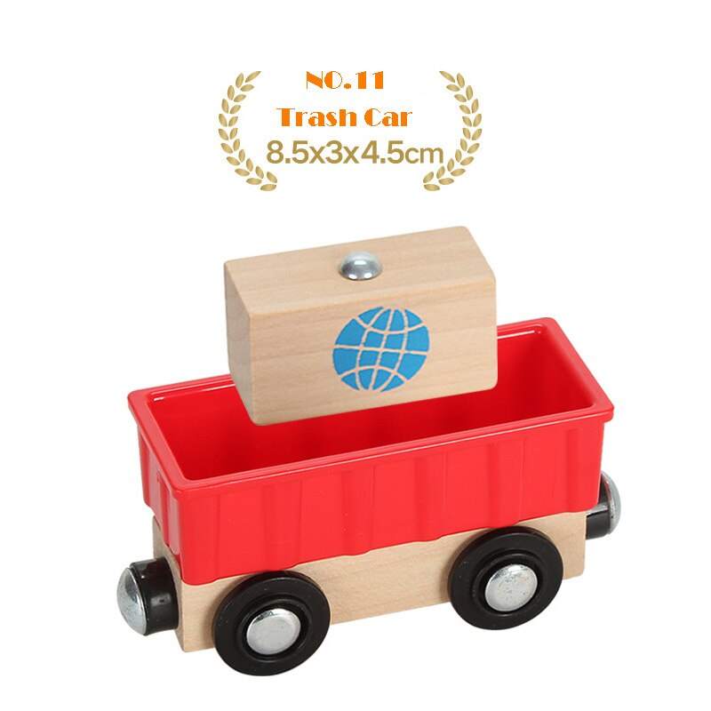 1PC di trasporto di Legno del Treno Magnetico Camion di Legno Accessori Giocattoli per I Regali Dei Bambini Fit Ferrovia Biro Tutte Le Marche Tracce Di Legno