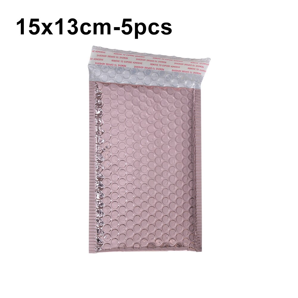 5 Pcs 4 Kleuren Bubble Envelop Foam Folie Mailing Tas Waterdicht Schokbestendig Bubble Mailer Enveloppen Voor Verpakking: 15x13cm