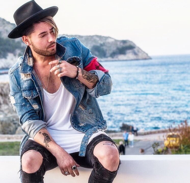 fermeture éclair détruit jean veste de vol hommes déchiré Denim vestes Hip Hop pardessus