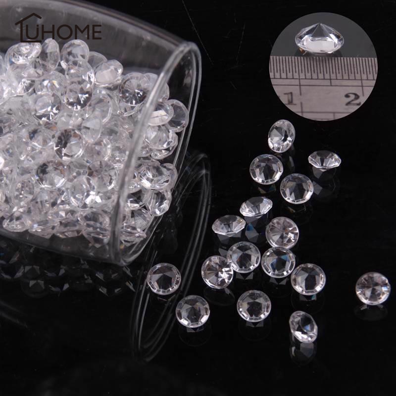 1000 Pcs 4.5 Mm Acryl Kristallen Confetti Bruiloft Decoratie Scatter Tafel Kristallen Diamonds Decoratie Event Party Middelpunt