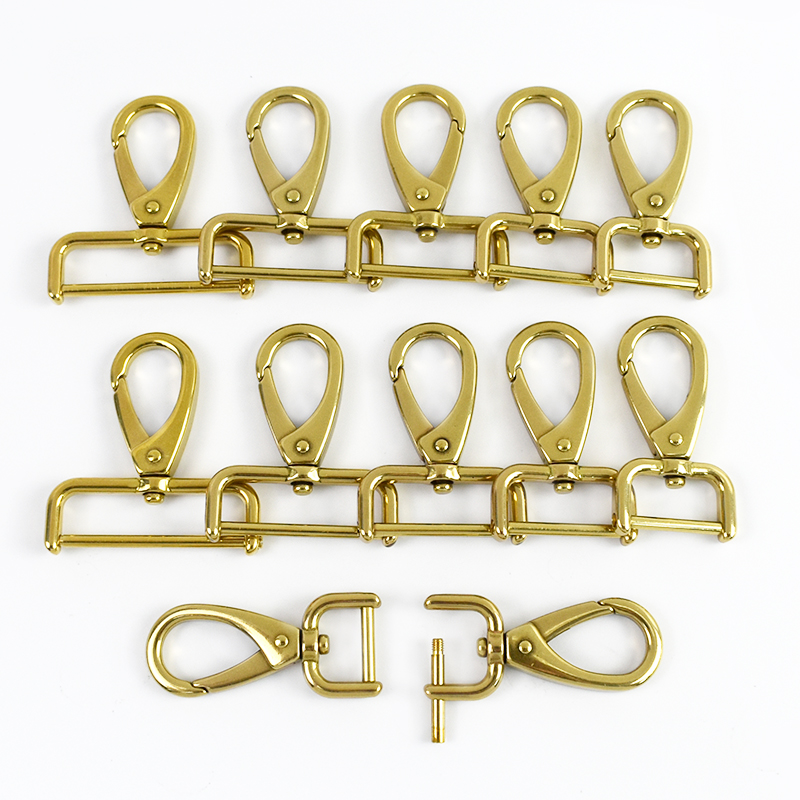 1-5 Stuks Massief Messing Karabijnhaak Clips Meetee 15-40 Mm Afneembare Swivel Kreeft Gesp Karabijnhaak voor tassen Halsband Hanger Sluiting