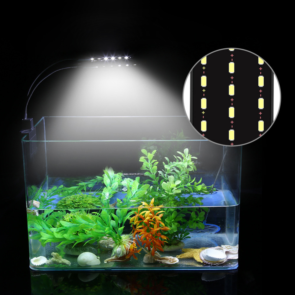 Aquarium Verlichting Aquarium Led Verlichting Aquatic Plant Waterdicht Clip-On Aquatische Led X9/X7/X5/x3 Eu Plug Aquarium Verlichting Aquatic