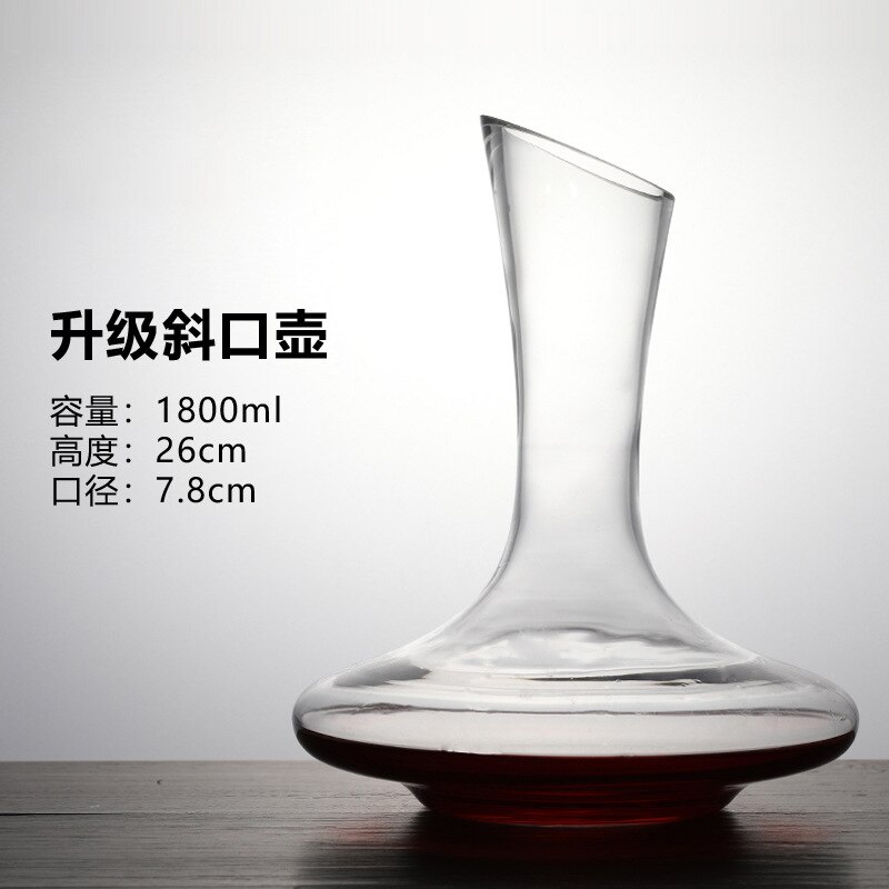 Décanteur fait main sans plomb cristal verre maison rouge vin aérateur vin verre décanteur bouteille vin bouteille verseur barre outil: 2
