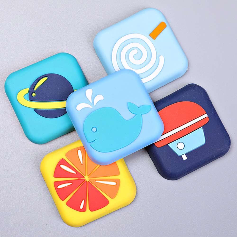 Silicone Home Door Stopper Stickers Handle Bumper 12mm Anti-Collision Pads Rubber Door Touch Mat Cartoon Safety Child Cushion