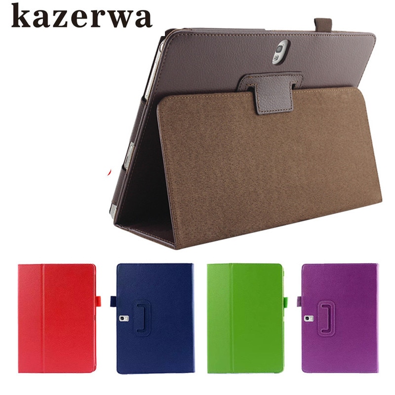 Funda Para Samsung Galaxy Tab S T800 T805 10,5 "PU Funda de cuero Para tableta funda inteligente Para Galaxy Tab S SM-T800 Tablet funda + pluma