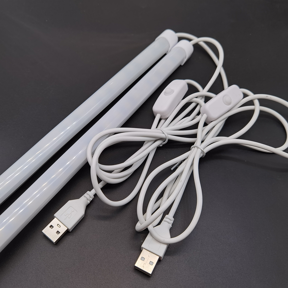 USB LED Tube light 5V 2835 SMD LED lamp 32CM 52cm Rigid strip light bulb Bar Reading Book Desk lamp Night light Ultrathin Closet