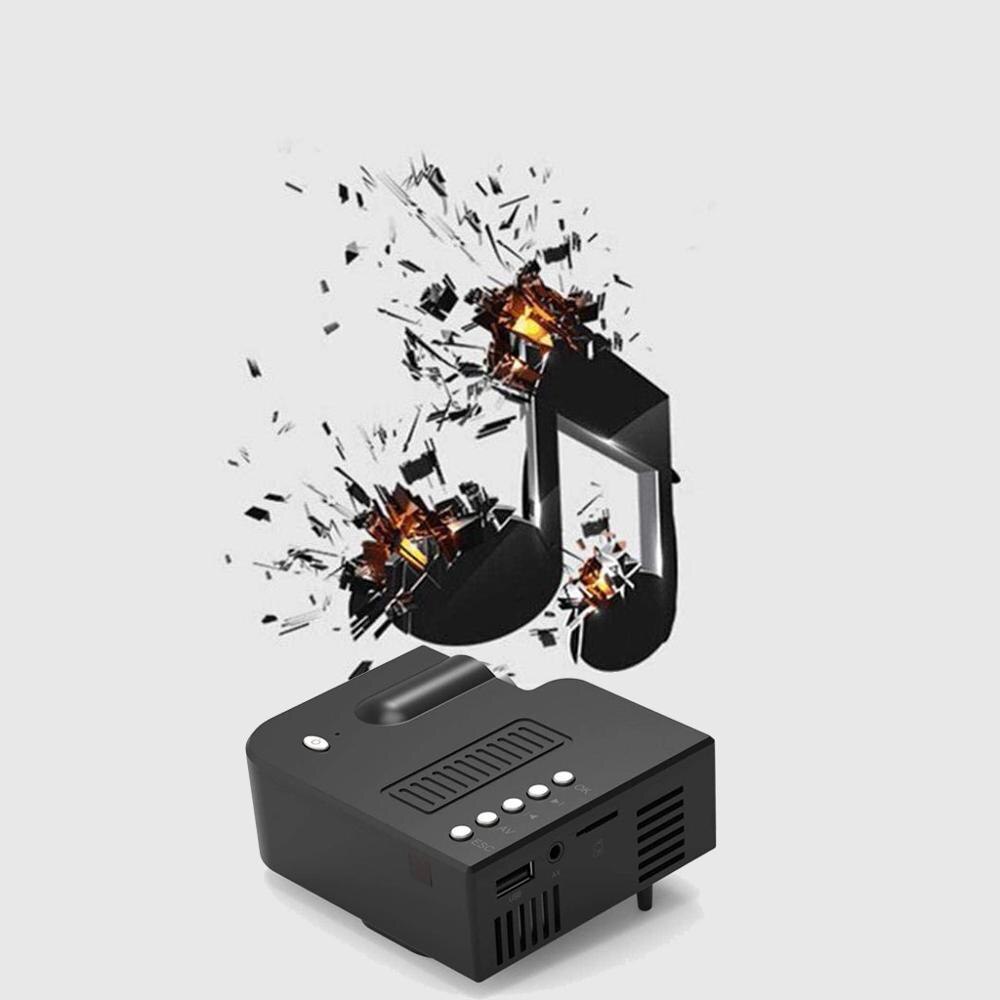 US LED Portable Home Theater Video Projector Support HD For Outdoor Movie Projector Video beamer 500 Lumen FHD 3D Home cinema