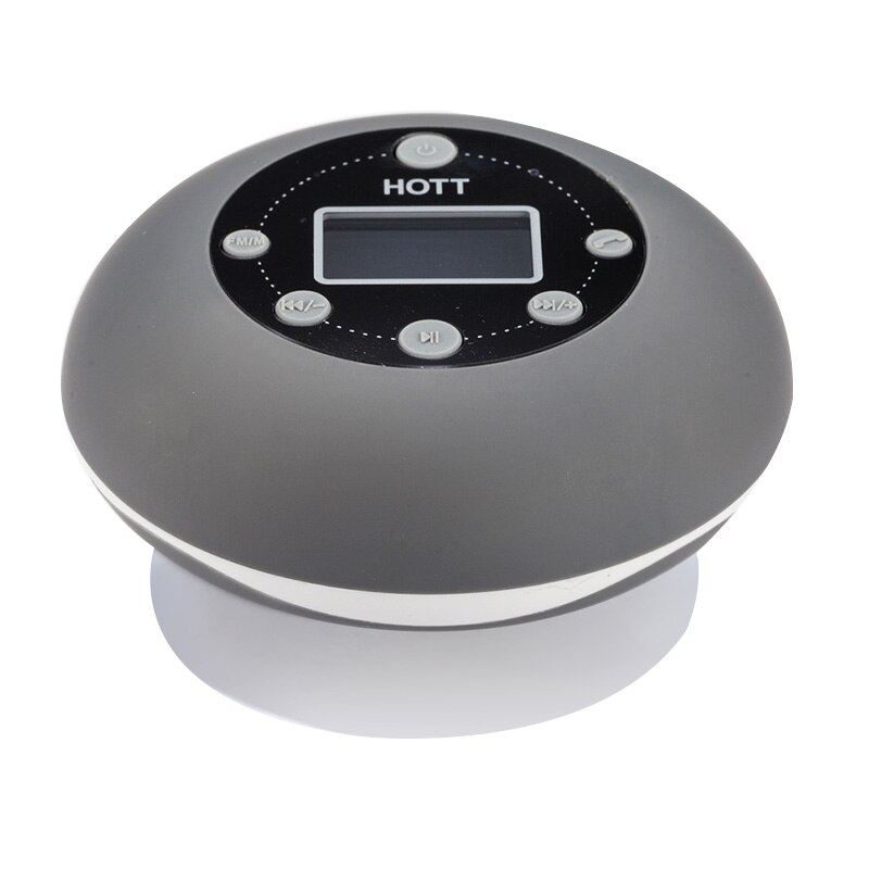 Radio de douche Bluetooth 5.0, haut-parleur, sans fil, étanche, salle de bain, musique DAB, 10 heures, affichage de l'horloge LCD, carte SD: Default Title