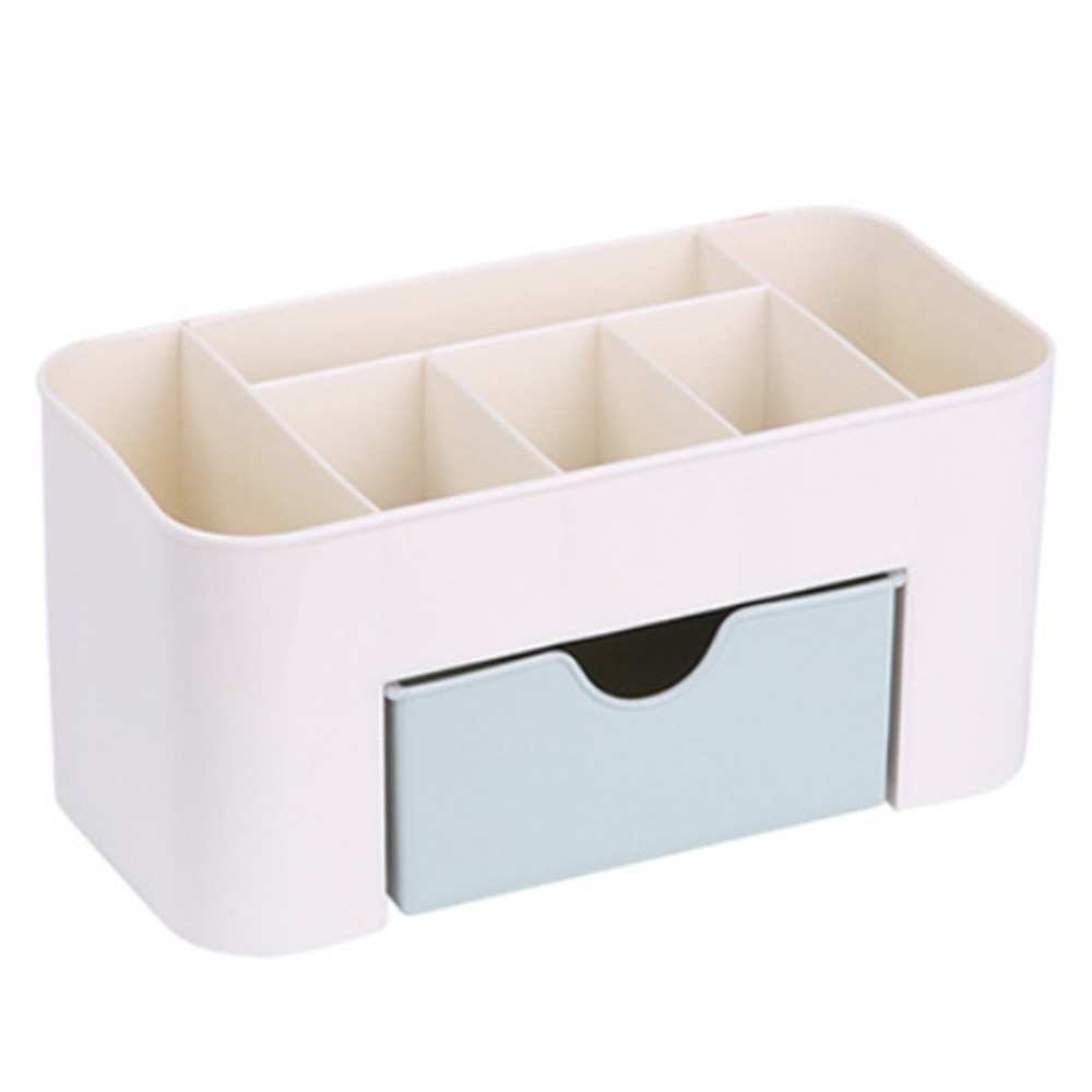 Desktop Makeup Organizer Plastic Storage Box Cosmetic Organizer Makeup Storage Case Cosmetics Holder Jewelry Box With Drawer