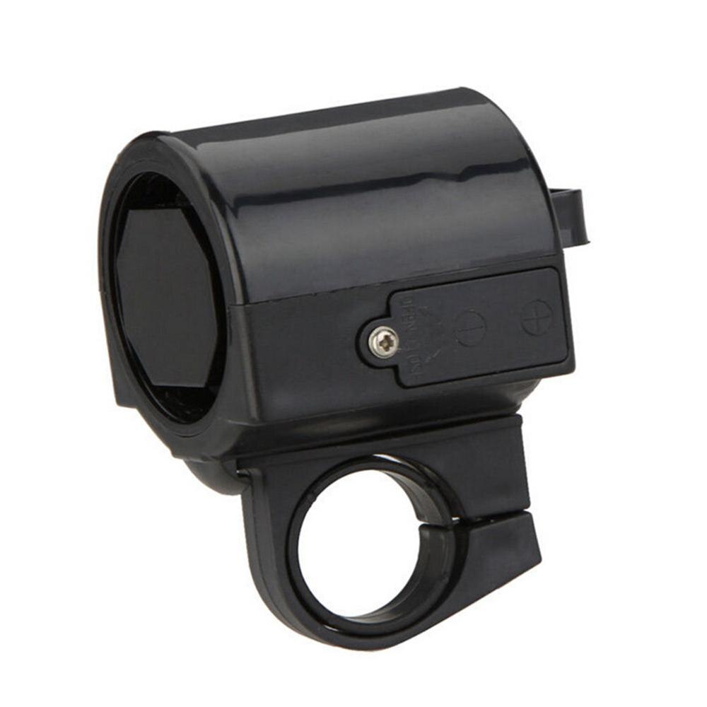 Ultra-luide mtb blauw/zwart/rood/wit/geel racefiets fiets elektronische bel claxon fietstoeter sirene accessoire: Zwart