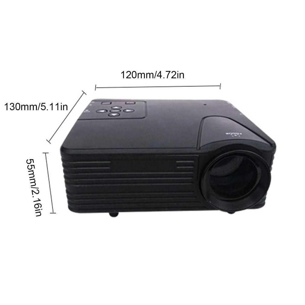 H80 Projector Draagbare Mini 640X480 Pixels Full Hd Helderder En Clear Led Projector Video Home Cinema Theater