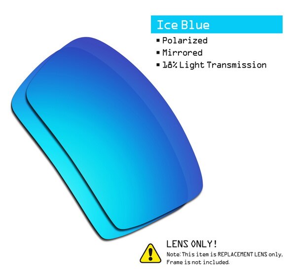 SmartVLT Polarized Replacement Lenses for Oakley Eyepatch 2 Sunglasses - Multiple Options: Ice Blue