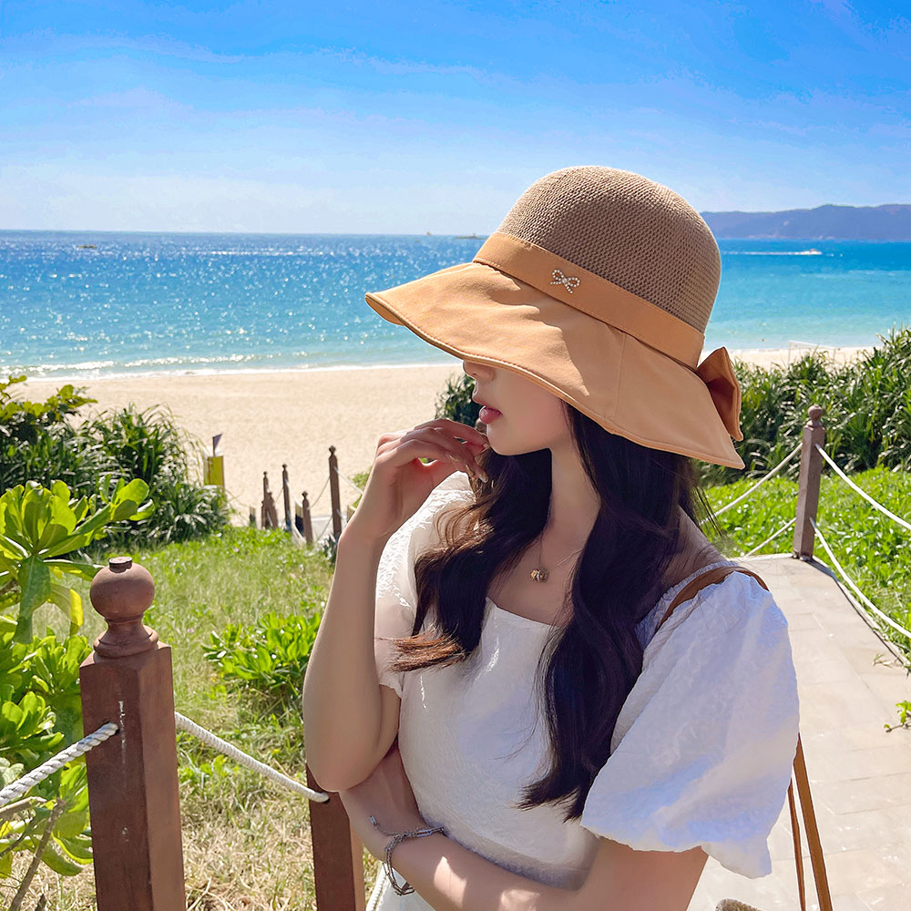 2022 Zomer Hoeden Caps Vrouwen Strooien Hoed Dames Hoed Strand Accessoires Chirurgische Caps Vrouw Mannen Hoeden Wandelen Hoed Zon cap Bruid Hoed: Oranje