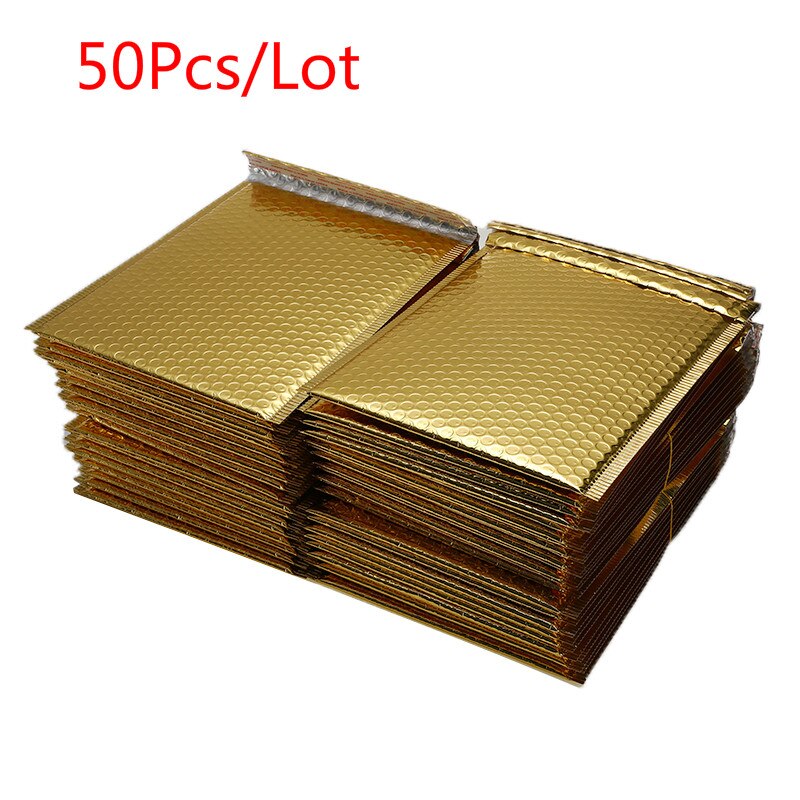 50 Stks/partij Verschillende Specificaties Gold Plating Papier Bubble Enveloppen Tassen Mailers Padded Envelop Bubble Mailing Zak