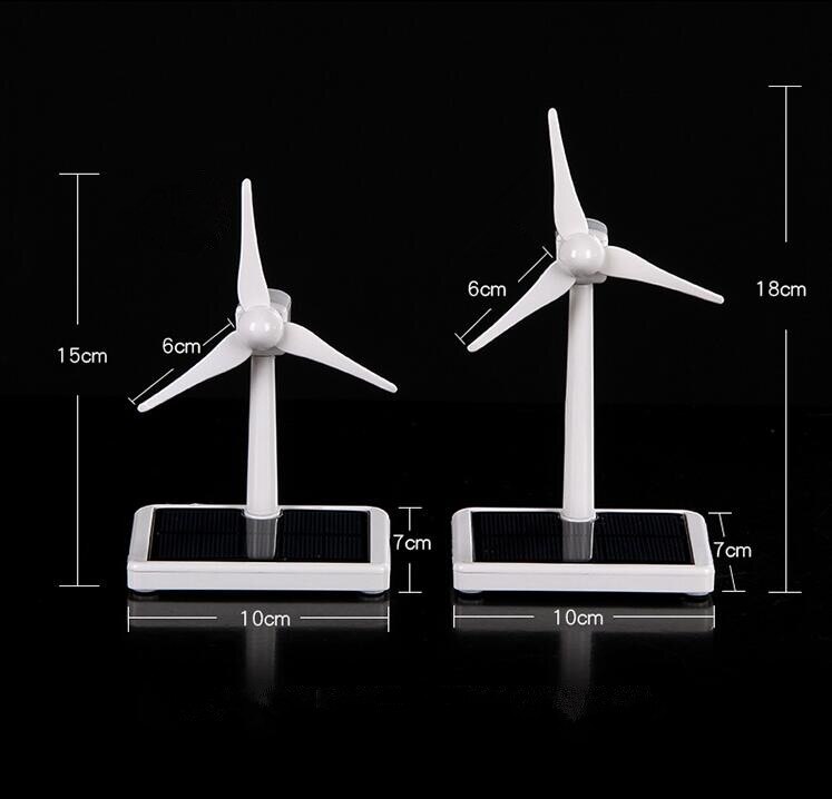 Mini vindmøllegenerator model legetøj solvindkraft vindmølle pædagogisk diy model vind-solmonteringssæt børn