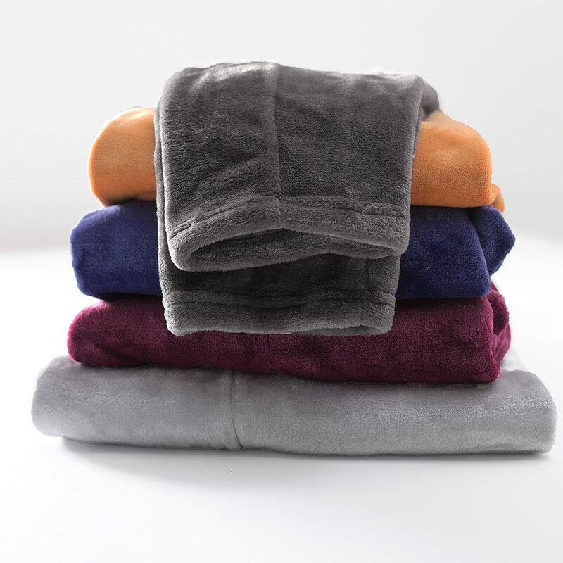 Feier hombres invierno franela Sleep Bottoms pantalones largos gruesa ropa de casa Casual pijama Pantalones suaves sueltos ropa de dormir