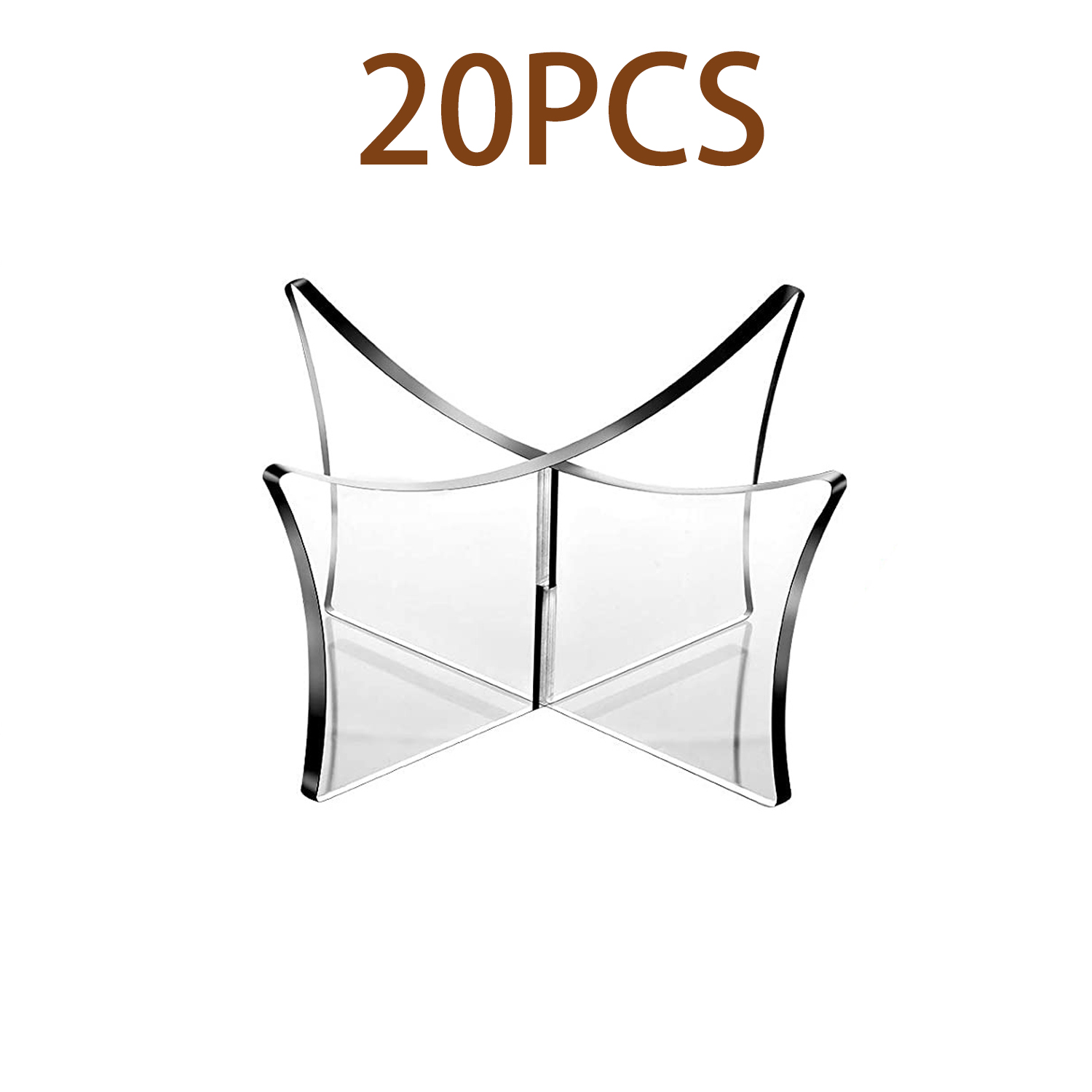 Acrylic Ball Stand Holder,Ball Display Stand for Football Basketball Soccer Ball ,Volleyball Rugby Ball Sports Ball Storage Rack: 20PCS