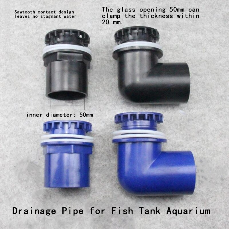 Drainage Pipe for Fish Tank Aquarium Connector Plastic Tube Joint Water Pipe Connector Joint Fish Tank Drain Drainage Supplies