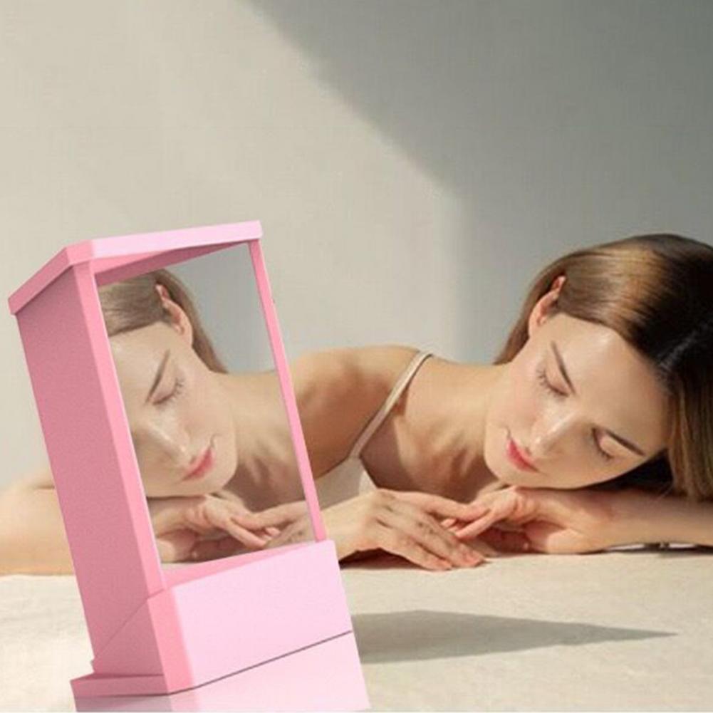 Miroir de maquillage pour le visage, Image réelle de précision, miroir de maquillage, Non grossissant, réflexions réelles, miroir de beauté, ornement de table