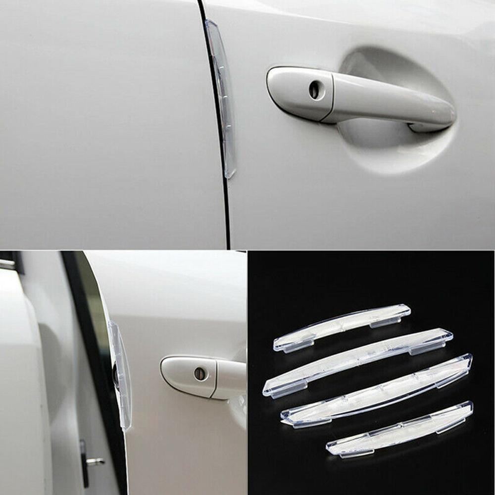 4pcs Car Sticker Door Edge Guards Trim Molding Protection Strip Scratch Protector Car Crash Barriers Door Guard Collision csv