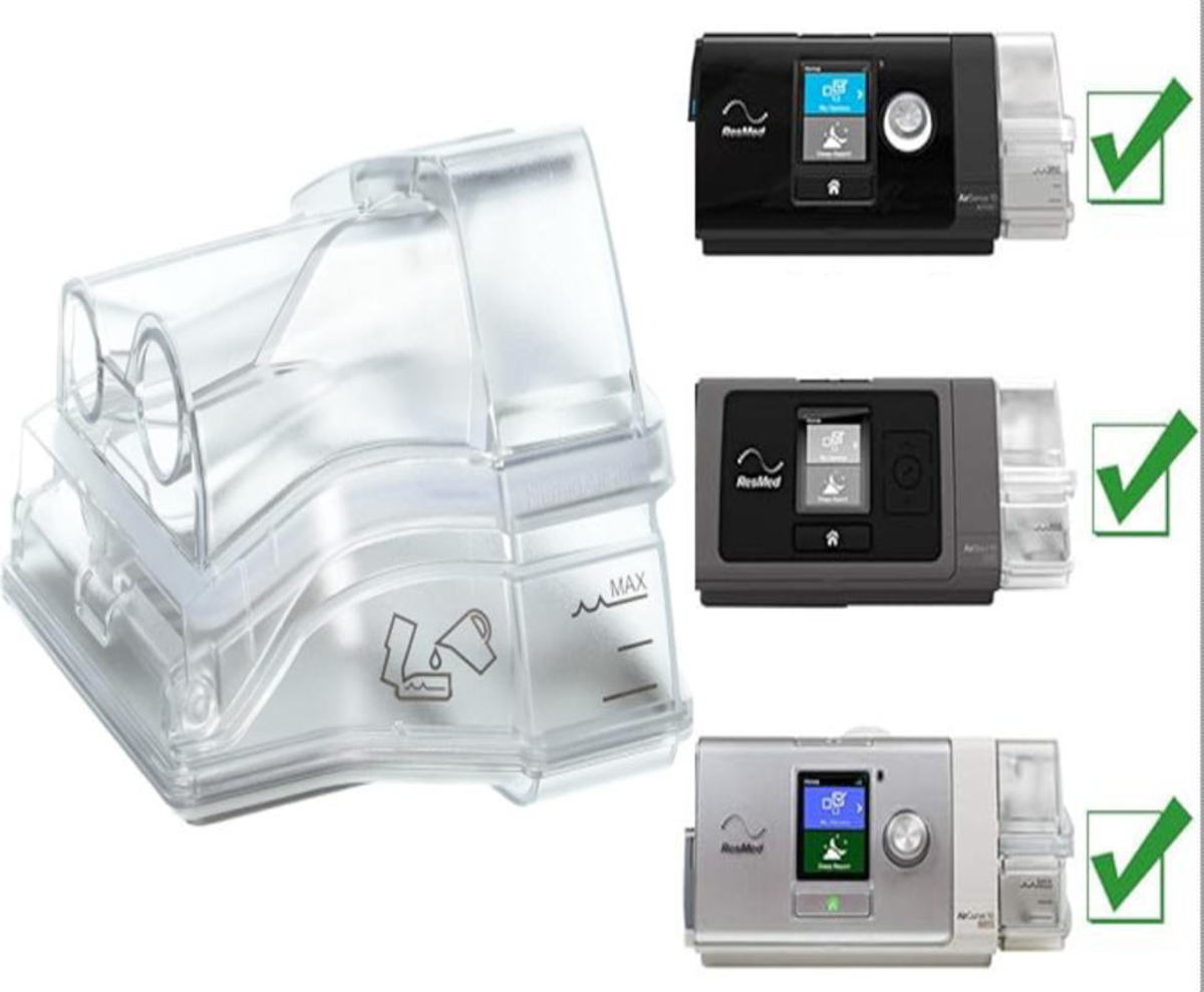 Standaard watertank voor Resmed AirSense10 S10 waterkamer Humidair verwarmde luchtbevochtiger