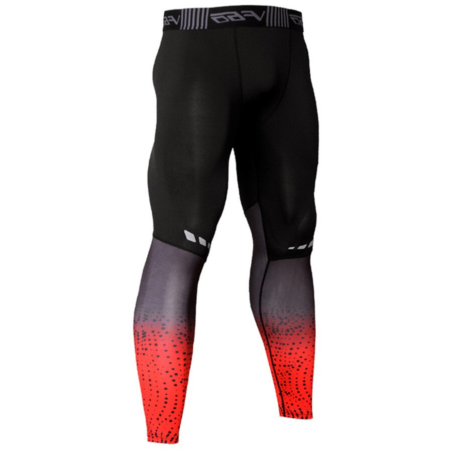 Mallas de entrenamiento con gradiente para hombre, pantalones para correr con estampado de subtítulo, pantalones cálidos para ciclismo, pantalones de baloncesto: C1 / M