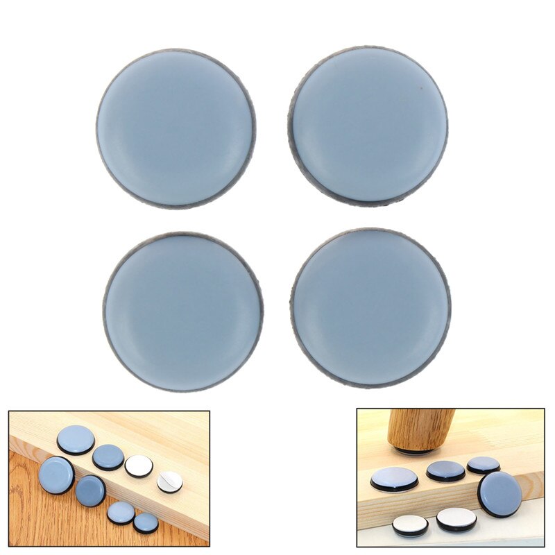 4 Pcs Furniture Slider Pad Chair Leg Base Table Corner Feet Protector Door Buffer Furniture Hardware Accessories