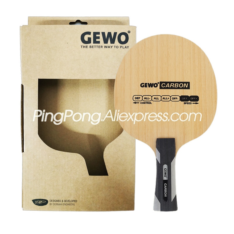 Gewo Potenza di Carbonio tennis da Tavolo lama/Racchetta (spento & spento +) originale Gewo Carbonio ping Pong pipistrello/pagaia