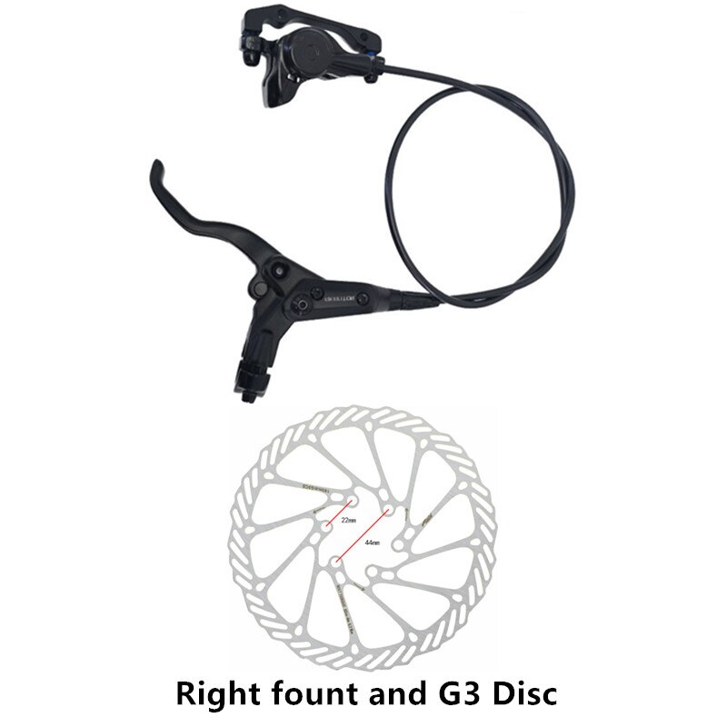 AKANTOR MTB bicycle hydraulic disc brake caliper retrofit kit disc brake beyond BR-MT200 added G3/HS1 160mm disc brand original: Right fount and G3
