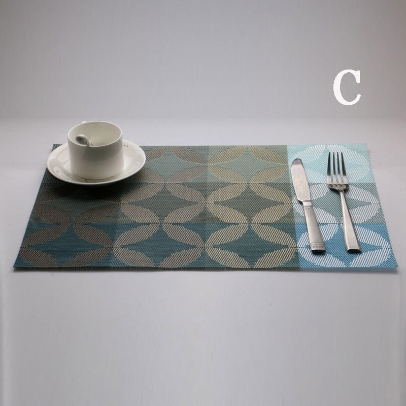 5pcs/set pvc placemat dining table mats set de table bowl pad napkin dining table tray mat coasters kids table decor