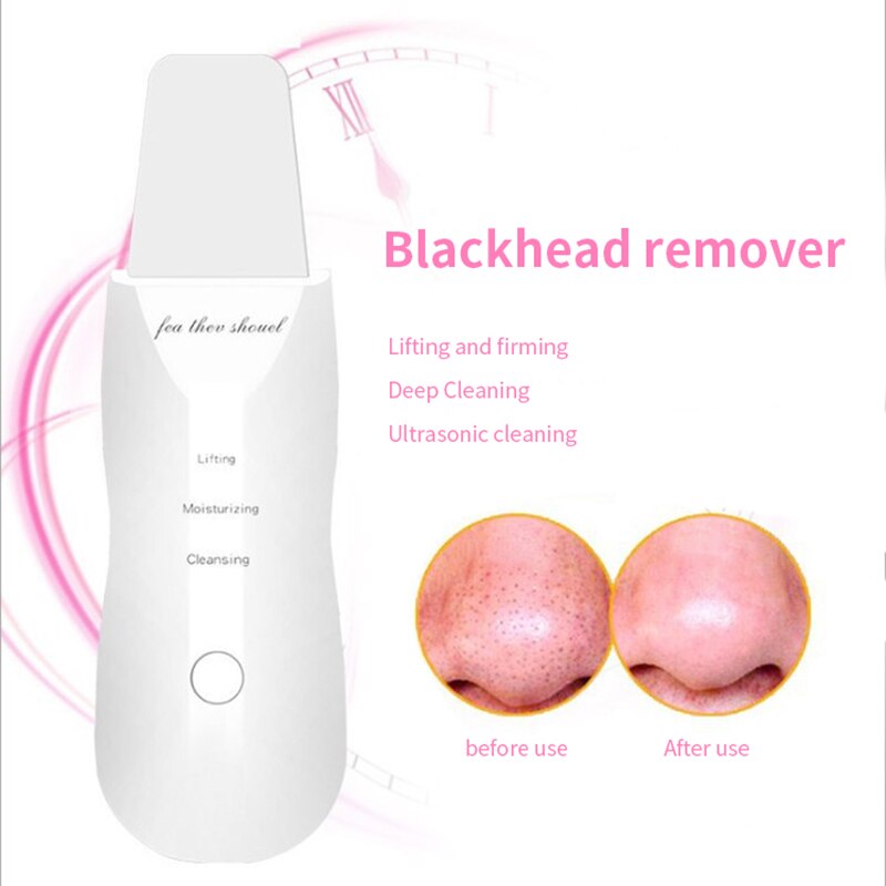 Skin Scrubber Deep Cleaning Face Scrubber Vibrating Facial Cleansing Skin Spatula Peeling Beauty Instrument Device