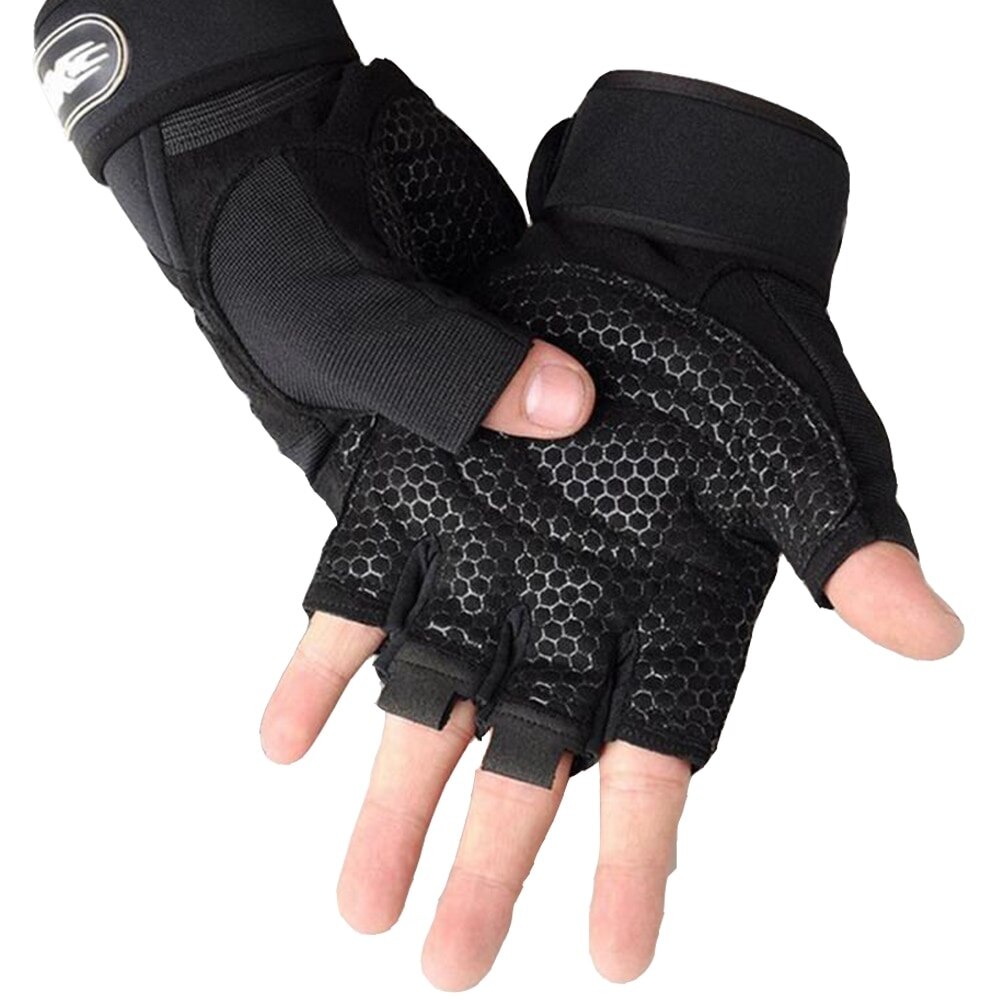 1 Paar Gewichtheffen Training Handschoenen Vrouwen Mannen Fitness Sport Body Building Gymnastiek Grips Gymnastiek Hand Palm Protector Handschoenen