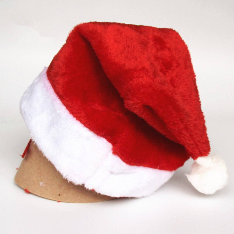 Vinter flannel julehatte fest kasket dreng og piger rød søde dejlige kasketter år glædelig jul dekoration