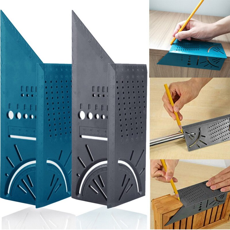 1@#Triangle Rule 90 Degree Thickening Angle Rule Carpenter Measurement Square Ruler Layout Tool Measurement Tool