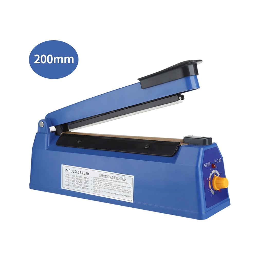 Elektrisk varmeposeforseglingsmaskin plastposeforsegler håndpresse matforsegling plastpose impulsforsegler rask varmepakkemaskin: Rose gull / Us plug