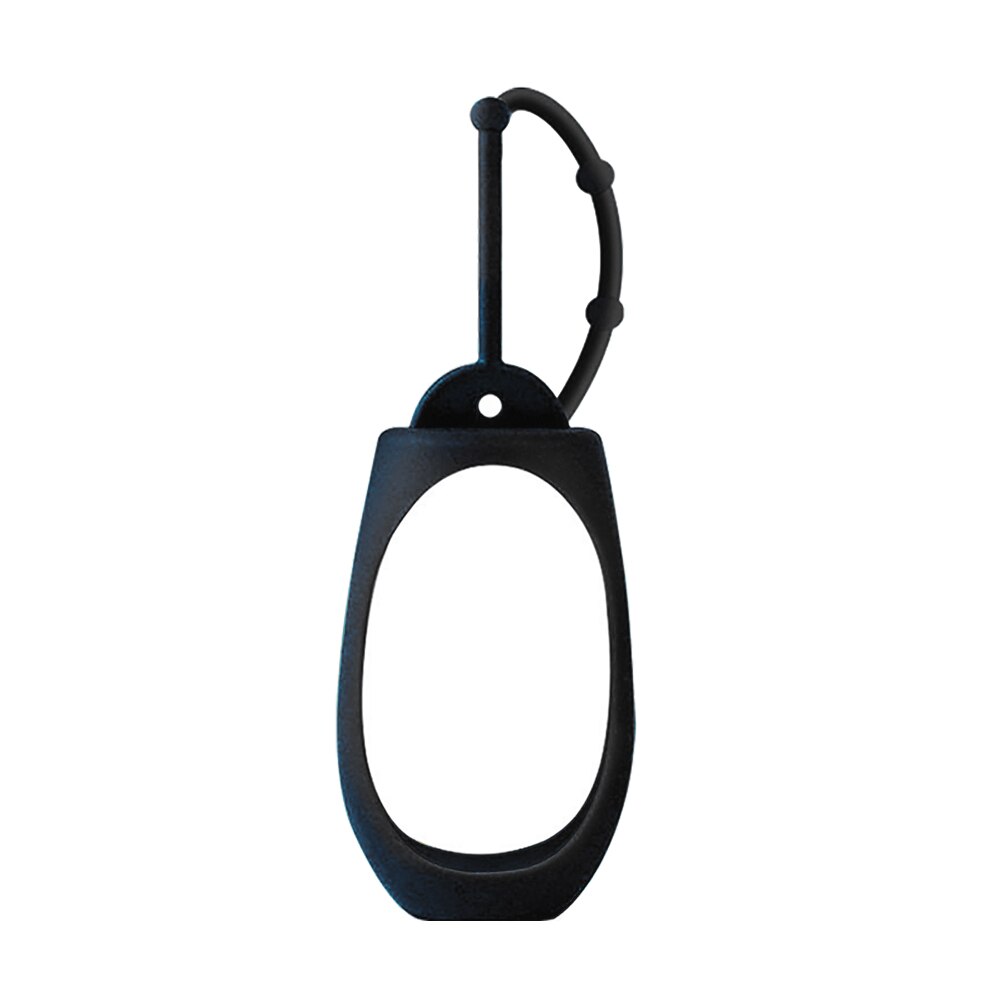 50ml Silicone Hand Sanitizer Protection Cover Anti-bacterial Portable Hand Sanitizer Bottle Accessories: Black