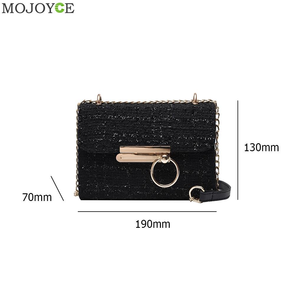 Retro wollen schoudertas voor dames, vierkante kleine crossbody-reistas