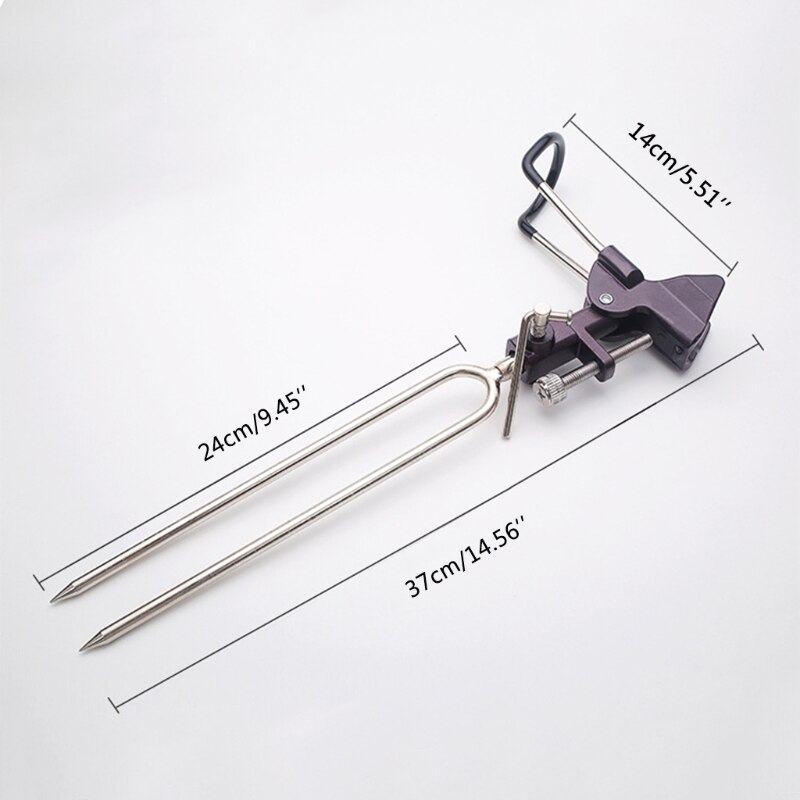 Upgraded Rod Holders for Bank Fishing,Fish Rod Holder Ground, Fishing Rod Rack Stand,Fishing Holder for Beach, 2 Pack