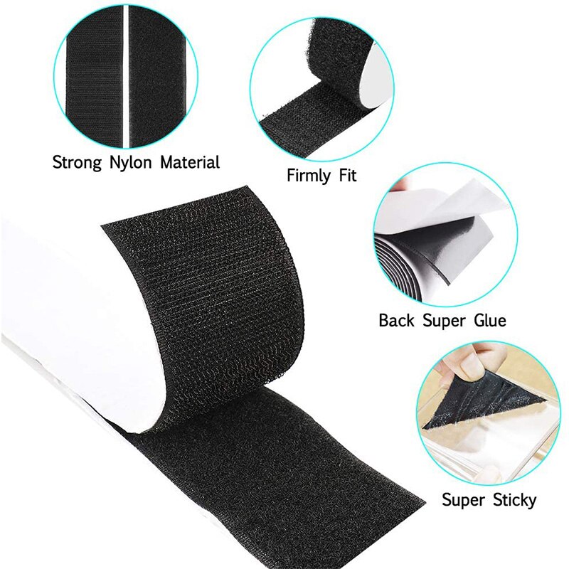 3M Strong Self Adhesive Nylon Hooks and Loops Sticker Magical Tape Fastener Tape Velcros Adhesive Glue Magic DIY Tools Gadgets