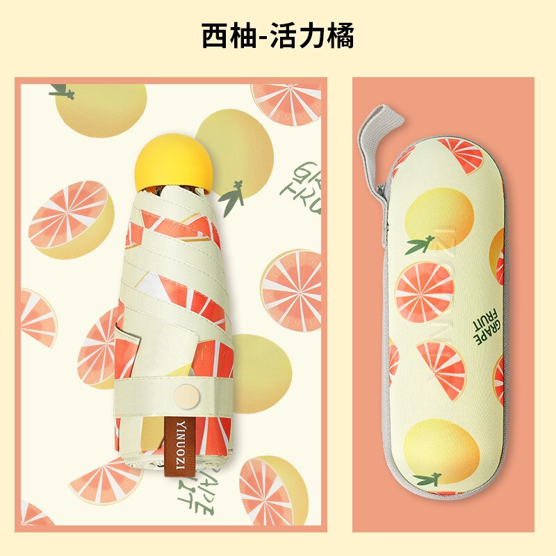 Capsule paraplu fruit zonnebrandcrème mini tas paraplu.: 4