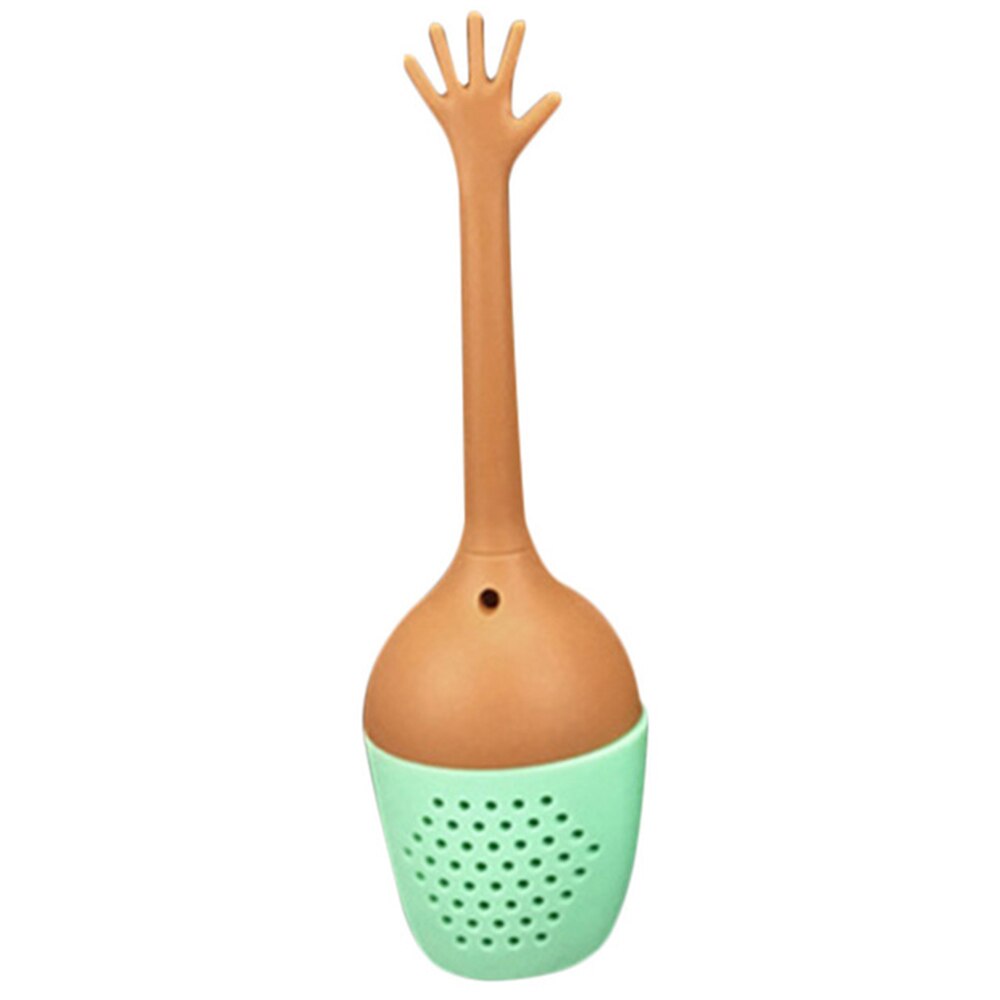 Grappig Hand Gebaar Vorm Thee-ei Siliconen Theezeefje Losse Blad Herbal Spice Houder Thee Brouwen Gereedschap Keuken Accessoires: B