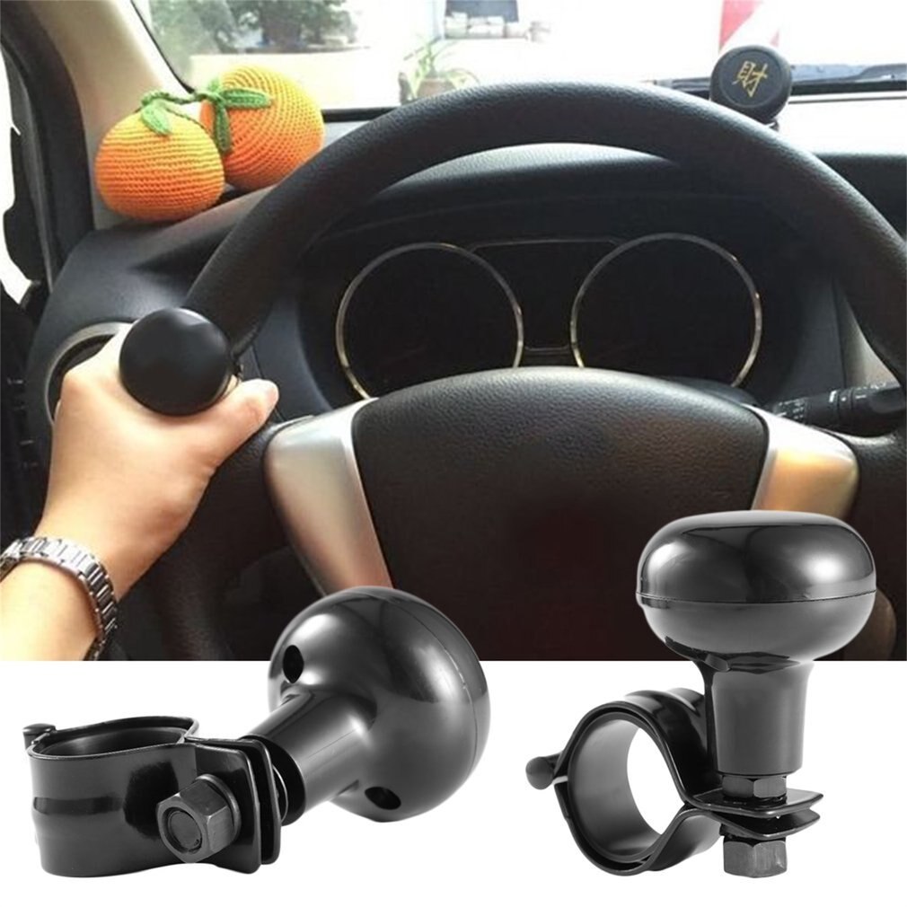 Poignée de volant de voiture universelle, boule de suralimentation, poignée de voiture, Clip de fer, poignée de puissance de direction pour voitures et camions
