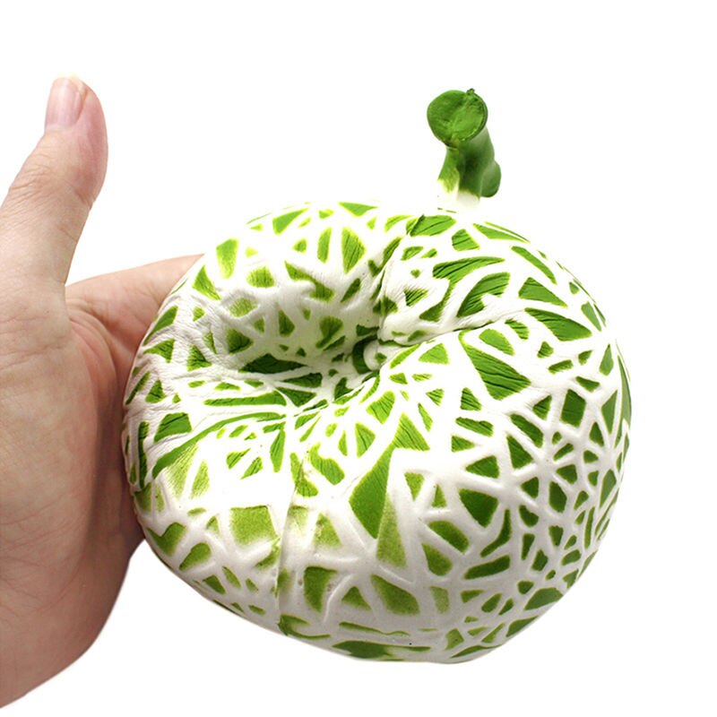 Kawaii Hami Melon Squishy Slow Rising Jumbo Fruit Pendant Phone Straps Scented Pendant Bread Cake Fun Kid squeeze Toy Xmas