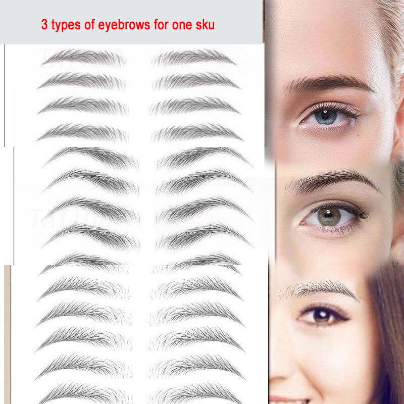 3 Styles Eyebrow Stencils Drawing Gguide Card Template DIY Makeup Tools Pro Reusable Stencil Set