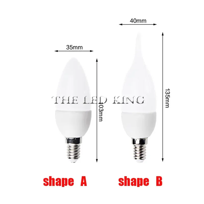 1X 5W 7W 9W Led Candle Bulb E14 220V Save Energy spotlight Warm/cool white chandlier crystal Lamp Ampoule Bombillas Home Light
