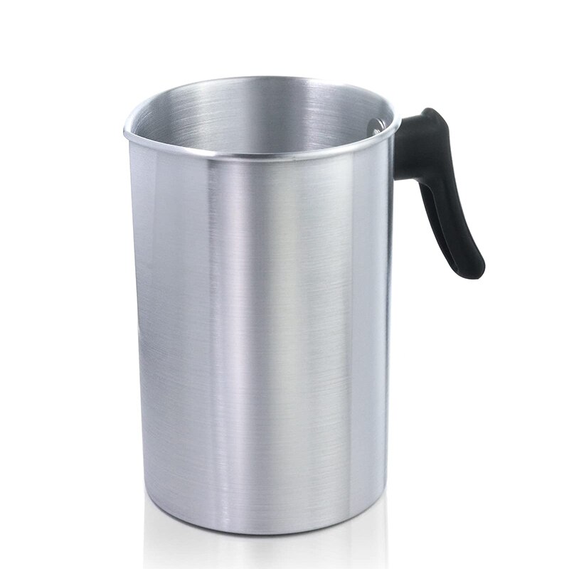 Pot verseur pour fabrication de bougies, Pot de fusion de cire, bec verseur sans gouttes et poignée résistante à la chaleur, Pot de fusion de cire, 1.2/3l